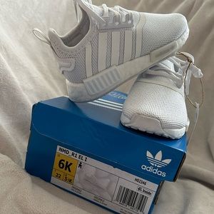 Baby/Toddler - White Adidas NMD R1 EL I - size 6